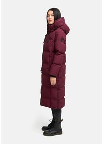 Winterjacke Marikoo "Marikoo Tikoraa Damen lange Winterjacke Steppjacke N102", Damen, Gr. M, rot (wine), Obermaterial: 100% Polyester PES., Jacken Winterjacke
