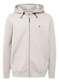 Sweatjacke North Bend "Sweatjacke NBTaro", Herren, Gr. M, grau (dove), Obermaterial: 78% Polyester PES. 17% Viskose CV. 5% Elasthan EL., Sweatjacken Sweatjacke