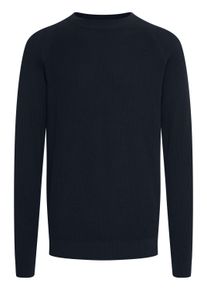 Strickfleece-Pullover Casual Friday "Strickpullover CFKristian", Herren, Gr. L, schwarz (anthrazit schwarz), Obermaterial: 100% Baumwolle CO., Pullover Strickfleece-Pullover