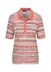 Print-Shirt GOLDNER "Kurzgr&ouml;&szlig;e Jerseyshirt mit Ethno-Design", Damen, Gr. 22, rosa (altros&eacute;, gemustert), Obermaterial: 95% Viskose CV. 5% Elasthan EL., gerade, Shirts Print-Shirt, stretchbequemer Viskosejersey
