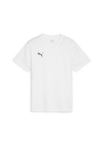 Fu&szlig;balltrikot Puma "TEAMGOAL JERSEY JR", Kinder, Gr. 140, wei&szlig; (Puma wei&szlig;, Puma schwarz, feather gray), Web, Obermaterial: 100% Polyester, unifarben, regular fit normal, Rundhals, Trikots Fu&szlig;balltrikot, f&uuml;r Jugendliche, Fu&szlig;ball, Kurzarm, sportlicher Stil