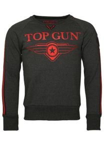 Sweatshirt Top Gun "Sweatshirt Streak TG20191013", Herren, Gr. L, grau (anthrazit), Obermaterial: 100% Baumwolle CO., Sweatshirts Sweatshirt
