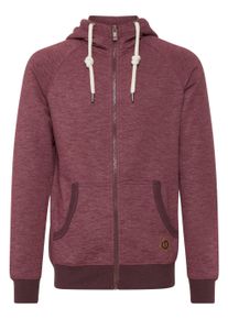 !Solid Kapuzensweatjacke SOLID "Kapuzensweatjacke SDVitu", Herren, Gr. M, rot (wine r mel), Obermaterial: 60% Baumwolle CO. 40% Polyester PES., Sweatjacken Kapuzensweatjacke