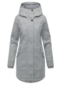 Wollmantel Ragwear "Wollmantel Janesha Coat", Damen, Gr. XXL, grau (light grau), Obermaterial: 100% Polyester PES. Obermaterial: Futter: 100% Polyester PES., M&auml;ntel Wollmantel