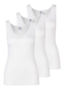 Achselhemd Nina von C. "Damen Achselhemd GOTS Fine Cotton", Damen, Gr. 50, N-Gr, wei&szlig;, Obermaterial: 100% Baumwolle CO(Bio)., Unterhemden Achselhemd