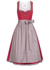 N&uuml;bler Dirndl N&Uuml;BLER "Dirndl midi Terres", Damen, Gr. 48, EURO, rot, Obermaterial: 100% Baumwolle CO., Kleider Dirndl