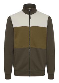 Sweatjacke Blend "Sweatjacke BHBlock", Herren, Gr. S, gr&uuml;n (forest night), Obermaterial: 60% Baumwolle CO. 40% Polyester PES., normal, Rundhals, Sweatjacken Sweatjacke