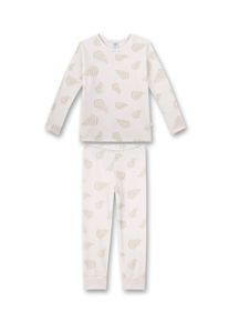 Schlafanzug Sanetta "Pyjama", M&auml;dchen, Gr. 116, beige, Obermaterial: 80% Baumwolle CO(Bio). 20% Polyester PES., Homewear-Sets Schlafanzug