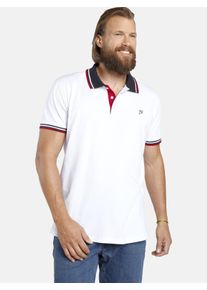 Poloshirt Jan Vanderstorm "Doppelpack Poloshirt JOHAN", Herren, Gr. 3XL, wei&szlig; (wei&szlig; dunkelblau), Obermaterial: 100% Baumwolle CO., Shirts Poloshirt