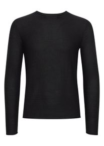 !Solid Strickfleece-Pullover SOLID "Strickpullover SDJarah", Damen, Gr. S, schwarz (true schwarz), Obermaterial: 50% Baumwolle CO. 50% Polyacryl PAN., Pullover Strickfleece-Pullover