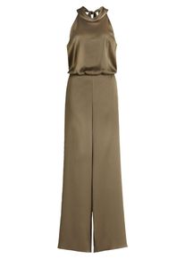Jumpsuit Vera Mont "Jumpsuit mit Taschen", Damen, Gr. 42, EURO, braun (turf), Obermaterial: 98% Polyester Pol. recyc.. 2% Elasthan EL., Overalls Jumpsuit