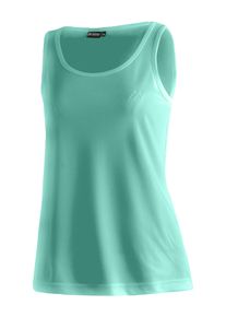 Funktionsshirt Maier Sports "Petra", Damen, Gr. 38, hellmint, 100% Polyester, Rundhals, Shirts Funktionsshirt, Damen Top, leichtes &auml;rmelloses Shirt, Rundhals, Regular Fit
