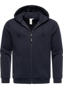 Sweatjacke Ragwear "Sweatjacke Wernons", Herren, Gr. L, blau (navy), Obermaterial: 70% Baumwolle CO. 30% Polyester PES. Futter: 70% Baumwolle CO. 30% Polyester PES., Sweatjacken Sweatjacke