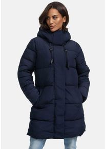 Winterjacke Marikoo "Marikoo Kaituu Damen Winter Steppjacke N008", Damen, Gr. S, blau (navy), Obermaterial: 100% Polyester PES., Jacken Winterjacke
