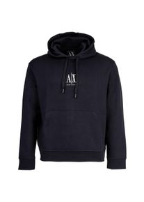 Sweatshirt Armani Exchange "Sweatshirt", Herren, Gr. L, blau (dunkelblau), Obermaterial: 79% Baumwolle CO. 17% Polyester PES. 4% Elasthan EL., Sweatshirts Sweatshirt