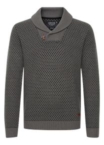 Strickfleece-Pullover INDICODE "Strickpullover IDCopent", Herren, Gr. 3XL, grau (pewter), Obermaterial: 100% Polyacryl PAN., Pullover Strickfleece-Pullover