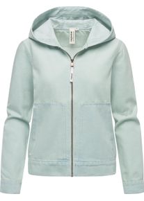 Jeansjacke Ragwear "Jeansjacke Lerris Denim", Damen, Gr. L, blau (light blau), Obermaterial: 52% Baumwolle CO. 48% Polyester PES., Jacken Jeansjacke