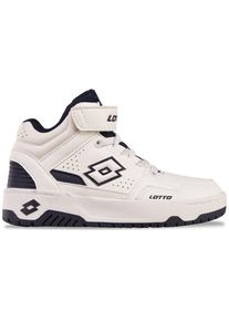 Sneaker Lotto, M&auml;dchen, Gr. 27, schwarz-wei&szlig; (wei&szlig;, schwarz), Kunstfaser, Synthetik, mehrfarbig, Schuhe Sneaker, - in kinderfu&szlig;gerechter Passform