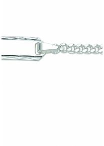 Adelia&acute;s Silberarmband ADELIA&acute;S "925 Silber Flach Panzer Armband Mit Motiven 14 cm &Oslash; 2 mm" Gr. 14, silber, Armb&auml;nder, Damen, Silber 925 (Sterlingsilber), Silberarmband