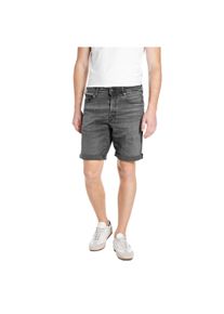 Bermudas Replay "Bermuda-Shorts RBJ.981 SHORT TAPERED", Herren, Gr. 34, N-Gr, grau, Obermaterial: 99% Baumwolle CO. 1% Elasthan EL., Hosen Bermudas