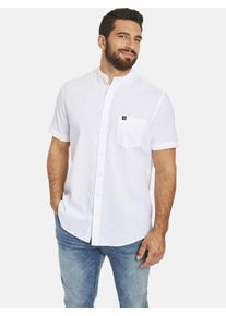 Kurzarmhemd Jan Vanderstorm "Kurzarmhemd ALBART", Herren, Gr. XXL, weit, wei&szlig;, Obermaterial: 100% Baumwolle CO., Hemden Kurzarmhemd