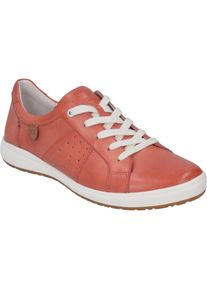 Sneaker Josef Seibel "Caren 01, lachs", Damen, Gr. 36, orange (lachs), Obermaterial: 100% Rindsleder Leather cow., Schuhe Sneaker