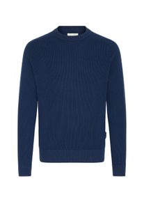 Strickfleece-Pullover Casual Friday "Strickpullover CFNordin", Herren, Gr. M, blau (navy blazer), Obermaterial: 100% Baumwolle CO., Pullover Strickfleece-Pullover