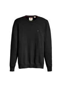 Levi's Sweater LEVI'S "Strickpullover Lightweight Housemark Sweater 1er Pack", Herren, Gr. M, schwarz, Obermaterial: 94% Baumwolle CO. 4% Polyamid PA. 2% Elasthan EL., Sweatshirts Sweater