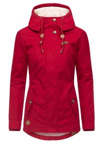 Winterjacke Ragwear "Winterjacke Monade", Damen, Gr. 4XL, rot (dunkelrot25), Obermaterial: 65% Polyester PES. 35% Baumwolle CO. Obermaterial: Futter: 100% Polyester PES. 100% Polyester PES., Jacken Winterjacke