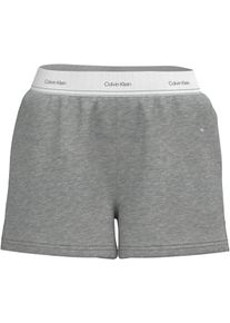 Shorts, Damen, Gr. M (38), N-Gr, b10 grau heather, Web, Obermaterial: 100% Baumwolle, Calvin Klein Underwear, meliert, regular fit kurz, Hosen Shorts, Regular fit elastischem Bund