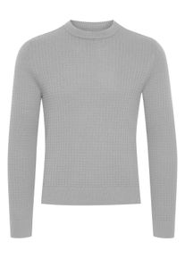 Strickfleece-Pullover Casual Friday "Strickpullover CFKarlo", Herren, Gr. XL, grau (light grau melange), Obermaterial: 100% Baumwolle CO., Pullover Strickfleece-Pullover