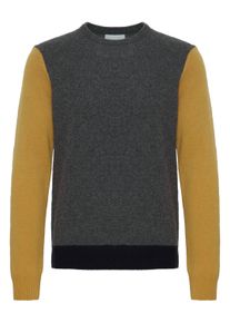 Strickfleece-Pullover Casual Friday "Strickpullover CFKarl", Herren, Gr. XL, grau (pewter mix), Obermaterial: 80% Wolle WO. 20% Polyamid PA., Pullover Strickfleece-Pullover