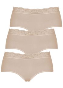 H&uuml;ftslip Nina von C. "3er Pack Damen H&uuml;ftslip Slipboutique", Damen, Gr. 46, beige (nude), Obermaterial: 93% Baumwolle CO. 7% Elasthan EL., Unterhosen H&uuml;ftslip