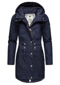 Parka Ragwear "Parka Canny", Damen, Gr. XS, blau (navy22), Obermaterial: 65% Polyester PES. 35% Baumwolle CO., Jacken Parka