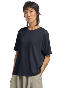 T-Shirt Jack Wolfskin "TRAVEL T W", Damen, Gr. M (38/40), schwarznavy, heather, Obermaterial: 95% Polyester, 5% sonstige Fasern, Shirts T-Shirt
