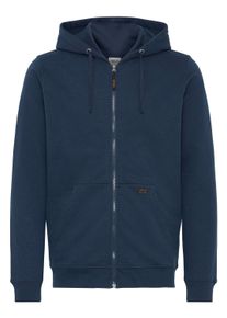 !Solid Kapuzensweatjacke SOLID "Kapuzenfleecejacke SDAUPO", Herren, Gr. L, blau (insignia blau), Obermaterial: 65% Polyester PES. 35% Baumwolle CO., Sweatjacken Kapuzensweatjacke