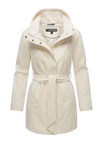 Kurzmantel Marikoo "Kurzmantel Katalinaa 16", Damen, Gr. XXL, wei&szlig; (sanftes wei&szlig;), Obermaterial: 90% Polyester PES. 10% Elasthan EL. Obermaterial: Futter: 100% Polyester PES., M&auml;ntel Kurzmantel