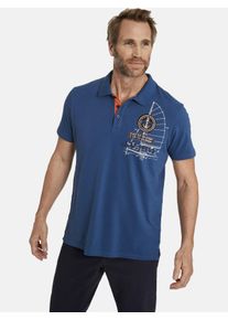Poloshirt Jan Vanderstorm "Poloshirt NICCO", Herren, Gr. 5XL, blau (royal blau), Obermaterial: 100% Baumwolle CO., Shirts Poloshirt