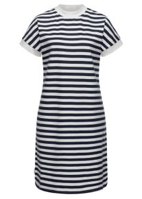 Shirtkleid Ragwear "Sommerkleid Katchi Stripes", Damen, Gr. XL, N-Gr, blau (navy), Obermaterial: 80% Baumwolle CO(Bio). 20% Polyester Pol. recyc.., Kleider Shirtkleid