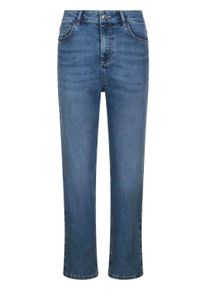 Stretch-Jeans GOLDNER "Gerade Hose CARLA in Hellblau", Damen, Gr. 42, N-Gr, blau (hellblau), Obermaterial: 70% Baumwolle CO. 26% Polyester PES. 4% Elasthan EL., Jeans Stretch-Jeans