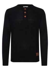 !Solid Strickfleece-Pullover SOLID "Strickpullover SDTerrance", Herren, Gr. S, schwarz, Obermaterial: 50% Baumwolle CO. 50% Polyacryl PAN., Pullover Strickfleece-Pullover