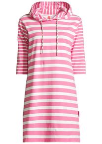 Midikleid SALZHAUT "Knielanges Kleid (Midi) PANNEVOGEL", Damen, Gr. S, EURO, rosa (sanftes wei&szlig;, blossom), Obermaterial: 92% Baumwolle CO. 8% Elasthan EL., Kleider Midikleid