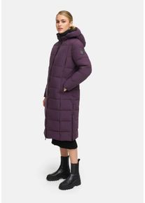 Winterjacke Marikoo "Marikoo Lanitaa Damen Winter Steppmantel Parka N079", Damen, Gr. M, lila (dustyplum), Obermaterial: 100% Polyester PES., Jacken Winterjacke