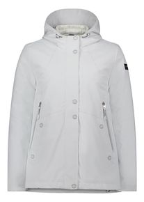 Outdoorjacke Betty Barclay "Outdoorjacke mit Kapuze", Damen, Gr. 44, wei&szlig; (glacier wei&szlig;), Obermaterial: 100% Polyester PES., Jacken Outdoorjacke