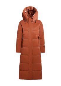 Steppmantel Khujo "Steppmantel Soulani5 Shiny", Damen, Gr. S, braun (sienna braun), Obermaterial: 100% Polyester PES. Obermaterial: Futter: 100% Nylon NY. 100% Polyester PES., M&auml;ntel Steppmantel