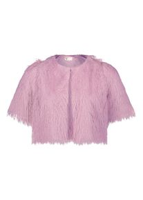 Bolerojacke Vera Mont "Bolero-Jacke mit Fransen", Damen, Gr. 44, rosa (peony blush), Obermaterial: 100% Polyester PES., Jacken Bolerojacke