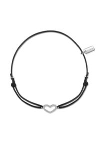 Armband AILORIA "Armband schwarz/silber L&Eacute;A", silber, Armb&auml;nder, Damen, Armband