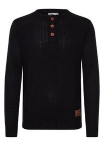 !Solid Strickfleece-Pullover SOLID "Strickpullover SDTerrance", Herren, Gr. L, schwarz, Obermaterial: 50% Baumwolle CO. 50% Polyacryl PAN., Pullover Strickfleece-Pullover