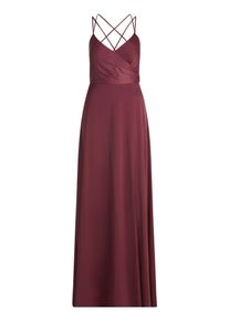 Abendkleid Vera Mont "Abendkleid mit V-Ausschnitt", Damen, Gr. 34, EURO, rot (sweet bloom), Obermaterial: 97% Polyester PES. 3% Elasthan EL., Kleider Abendkleid