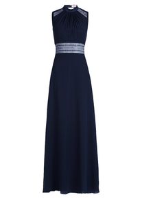 Abendkleid Vera Mont "Abendkleid r&uuml;ckenfrei", Damen, Gr. 44, EURO, blau (night sky), 100% Polyester Pol. recyc.., Kleider Abendkleid